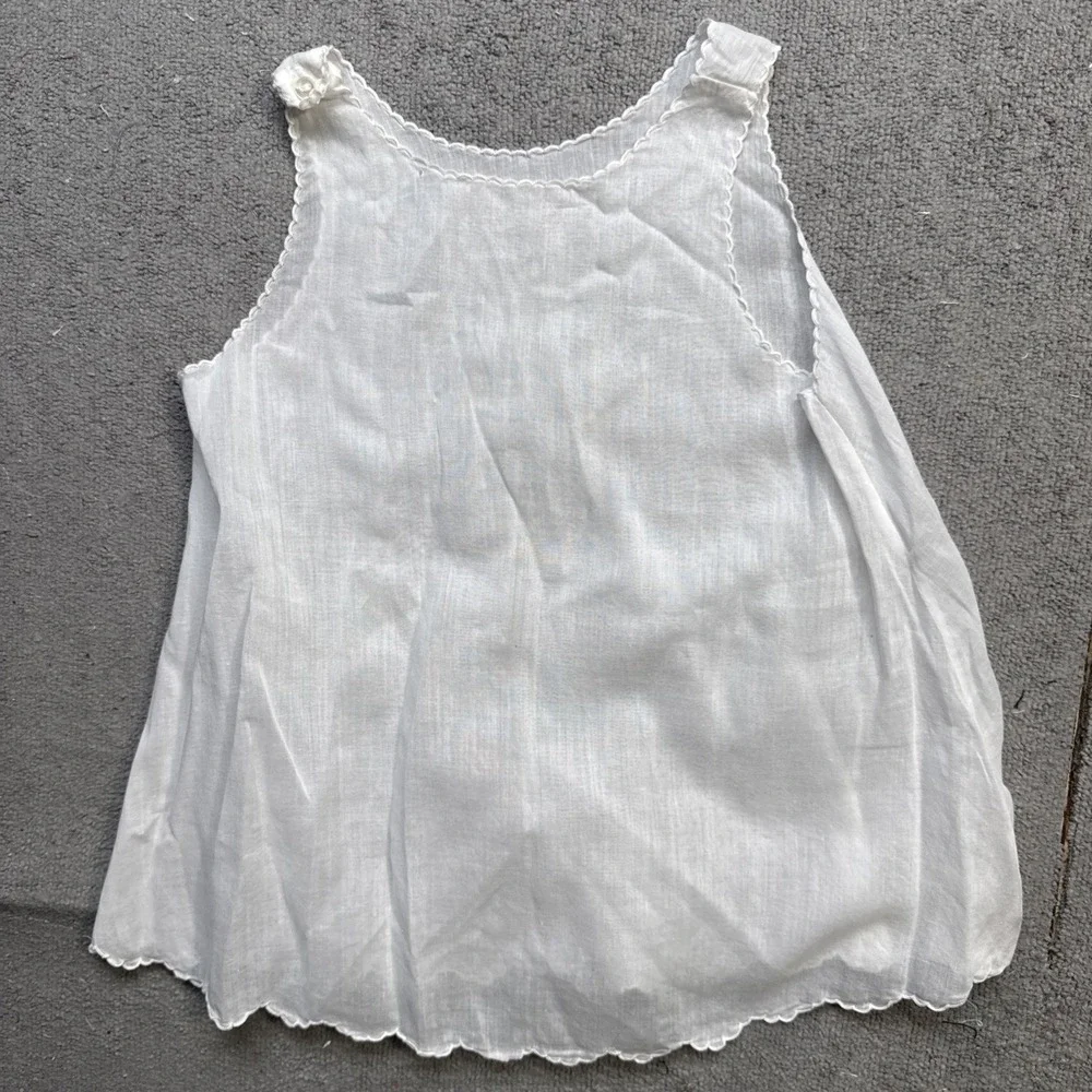 Feltman Brothers Hand Embroidered White Infant Dress Set 2 Piece‎ Heirloom Baby